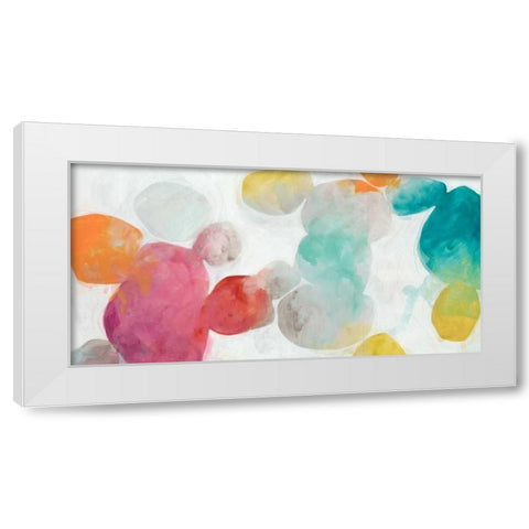 Color Interplay II White Modern Wood Framed Art Print by Vess, June Erica