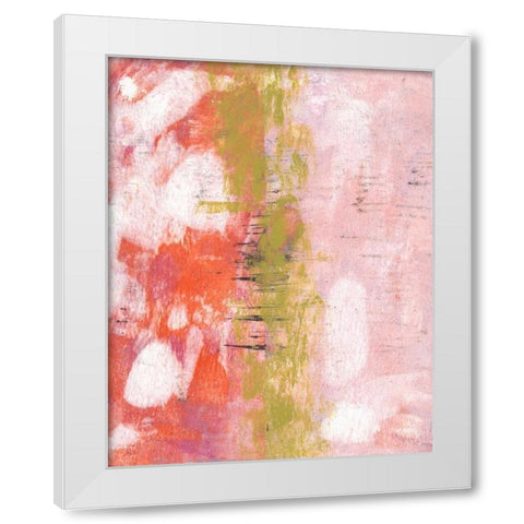 Rosy Composition I White Modern Wood Framed Art Print by McCavitt, Naomi