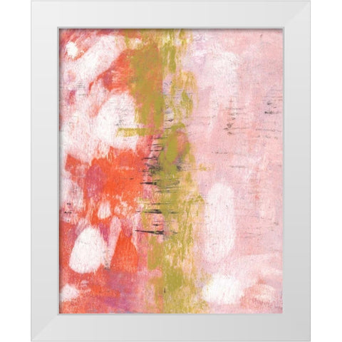 Rosy Composition I White Modern Wood Framed Art Print by McCavitt, Naomi