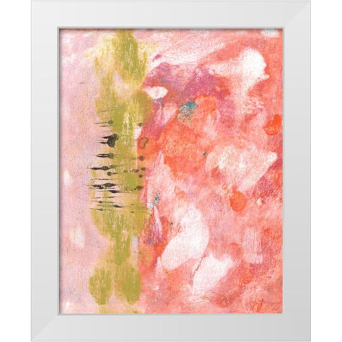 Rosy Composition II White Modern Wood Framed Art Print by McCavitt, Naomi