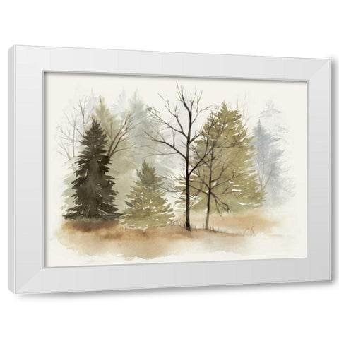 In the Mist I White Modern Wood Framed Art Print by Popp, Grace