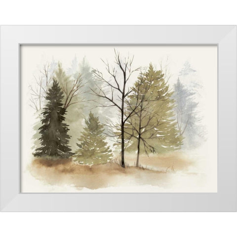 In the Mist I White Modern Wood Framed Art Print by Popp, Grace