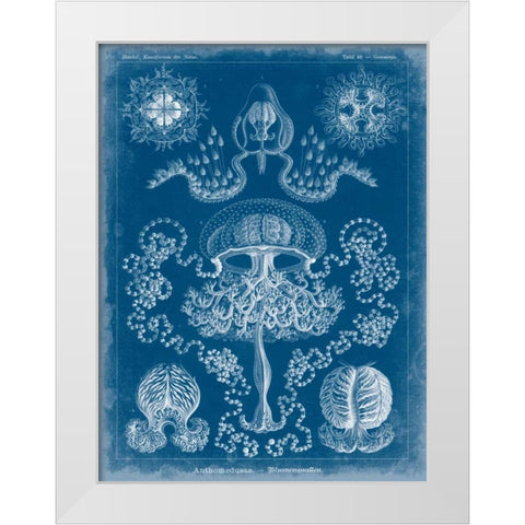 Marine Blueprint IV White Modern Wood Framed Art Print by Vision Studio