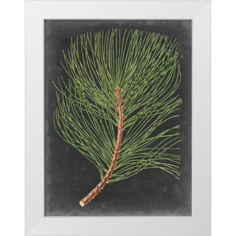 Dramatic Pine III White Modern Wood Framed Art Print by Vision Studio