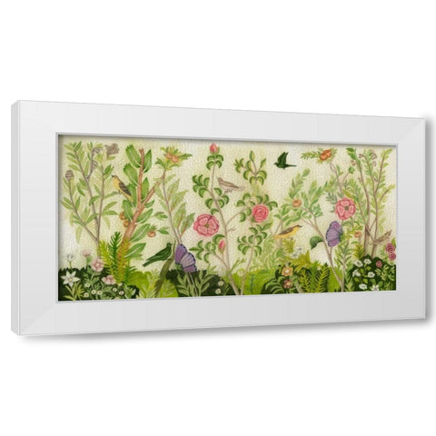 Flora Fresco White Modern Wood Framed Art Print by McCavitt, Naomi