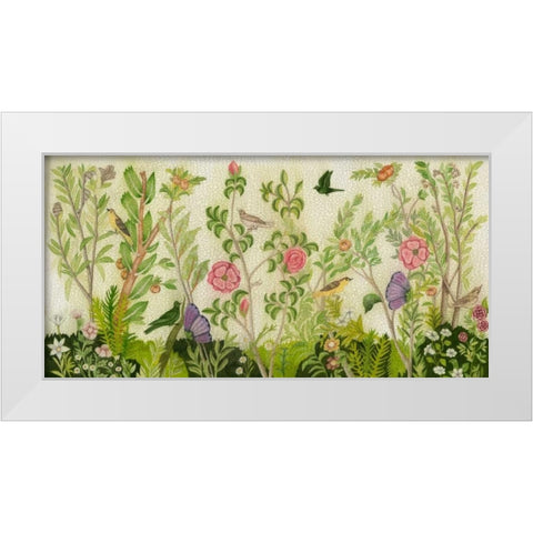 Flora Fresco White Modern Wood Framed Art Print by McCavitt, Naomi