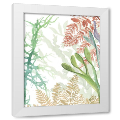 Woven Seaplants I White Modern Wood Framed Art Print by McCavitt, Naomi