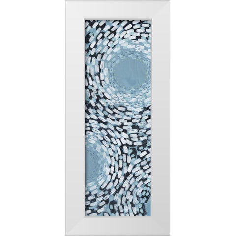 Whirlpool I White Modern Wood Framed Art Print by Popp, Grace