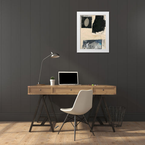 Modern Leaf I White Modern Wood Framed Art Print by Ray, Elena