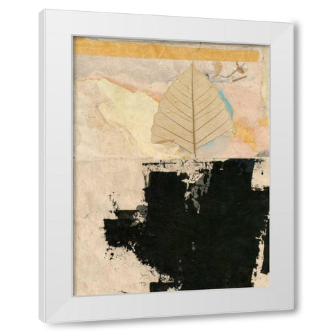 Modern Leaf II White Modern Wood Framed Art Print by Ray, Elena