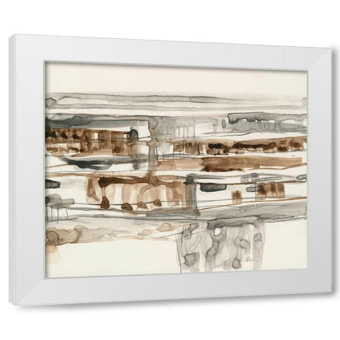 Stark Neutrals II White Modern Wood Framed Art Print by Goldberger, Jennifer