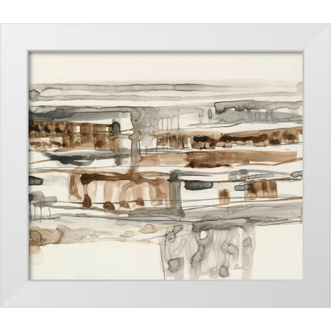 Stark Neutrals II White Modern Wood Framed Art Print by Goldberger, Jennifer