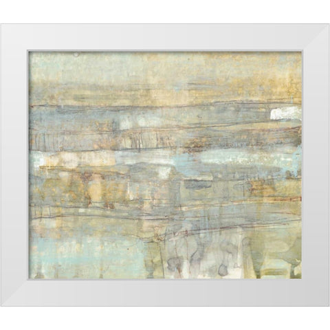 Pastel Scape I White Modern Wood Framed Art Print by Goldberger, Jennifer