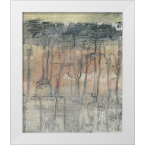 Mineral Layers II White Modern Wood Framed Art Print by Goldberger, Jennifer