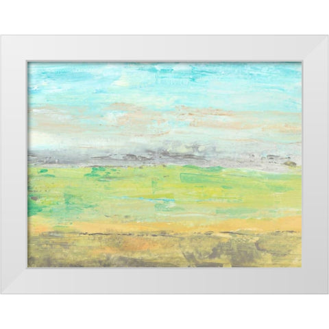 Distant Front Range I White Modern Wood Framed Art Print by OToole, Tim