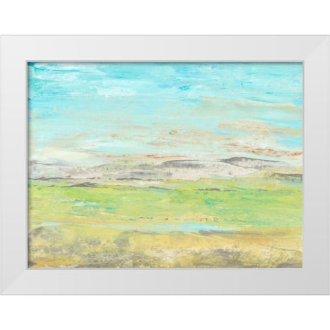 Distant Front Range II White Modern Wood Framed Art Print by OToole, Tim