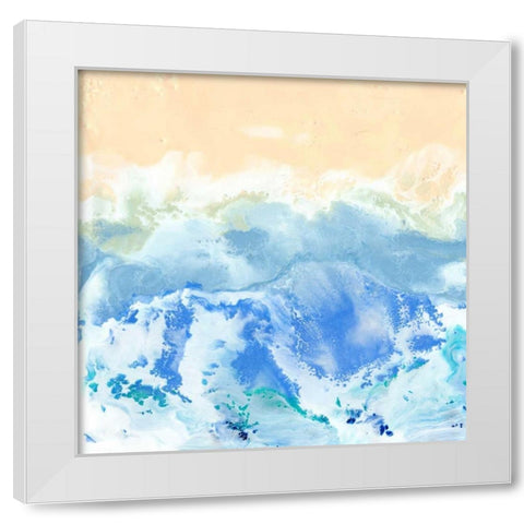 Morning Surf II White Modern Wood Framed Art Print by Ludwig, Alicia