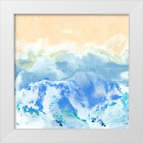Morning Surf II White Modern Wood Framed Art Print by Ludwig, Alicia