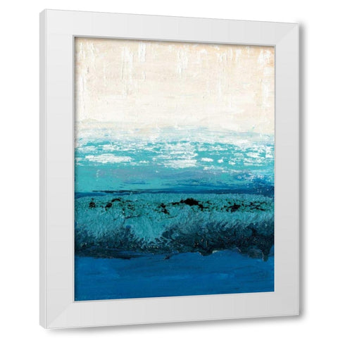 Sapphire Cove II White Modern Wood Framed Art Print by Ludwig, Alicia