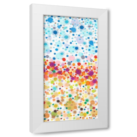 Dot Play II White Modern Wood Framed Art Print by Galapon, Nikki