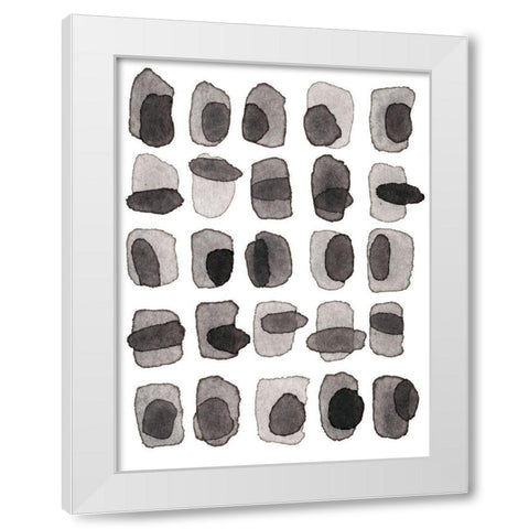Grey Slate II White Modern Wood Framed Art Print by Galapon, Nikki