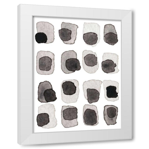 Grey Slate III White Modern Wood Framed Art Print by Galapon, Nikki