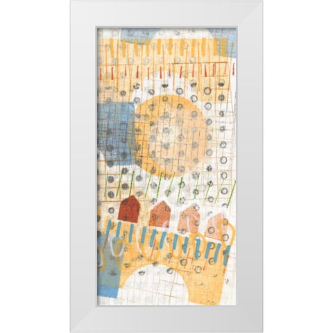 Home Grid IV White Modern Wood Framed Art Print by Galapon, Nikki
