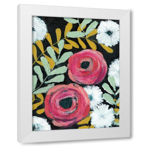 Flor de Color II White Modern Wood Framed Art Print by Popp, Grace