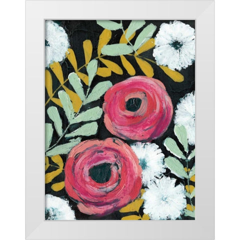 Flor de Color II White Modern Wood Framed Art Print by Popp, Grace