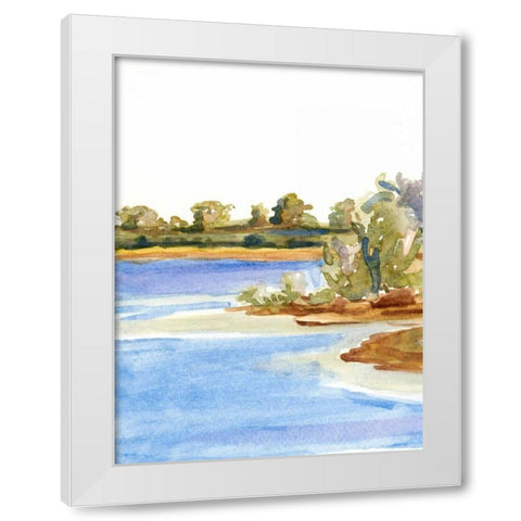 The Sound I White Modern Wood Framed Art Print by Miller, Dianne