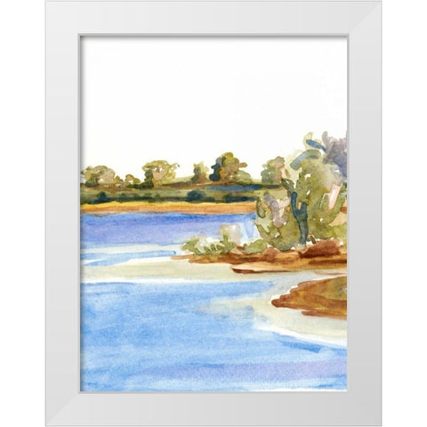 The Sound I White Modern Wood Framed Art Print by Miller, Dianne