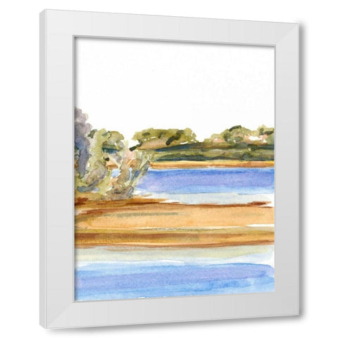 The Sound II White Modern Wood Framed Art Print by Miller, Dianne