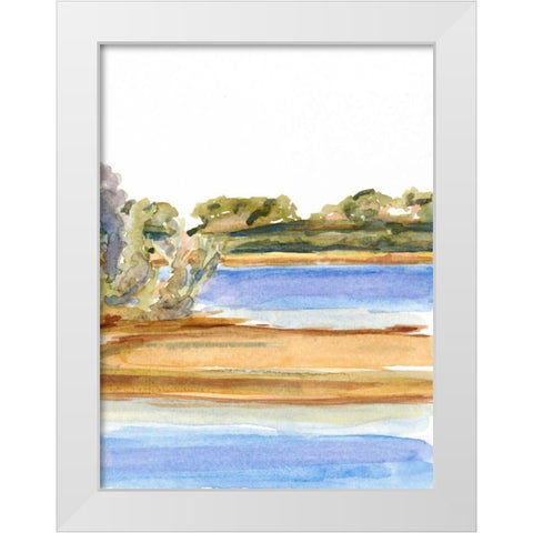 The Sound II White Modern Wood Framed Art Print by Miller, Dianne