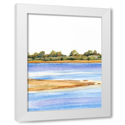 The Sound III White Modern Wood Framed Art Print by Miller, Dianne