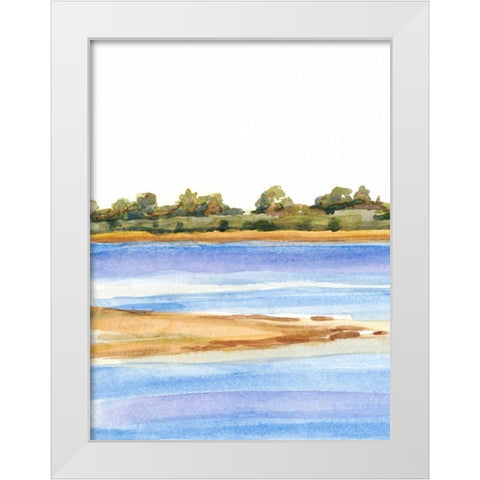 The Sound III White Modern Wood Framed Art Print by Miller, Dianne