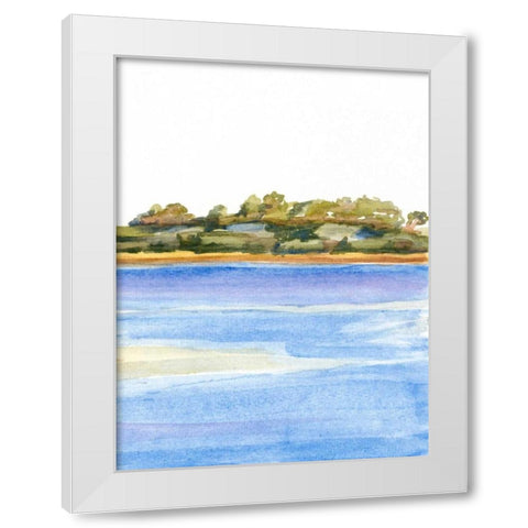 The Sound IV White Modern Wood Framed Art Print by Miller, Dianne