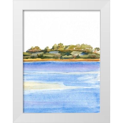 The Sound IV White Modern Wood Framed Art Print by Miller, Dianne