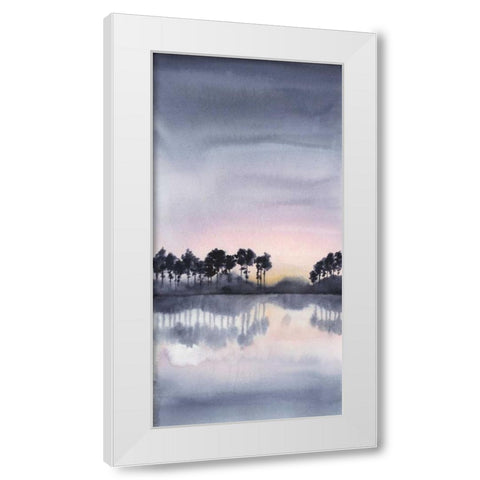 Bayside Sunset I White Modern Wood Framed Art Print by Popp, Grace