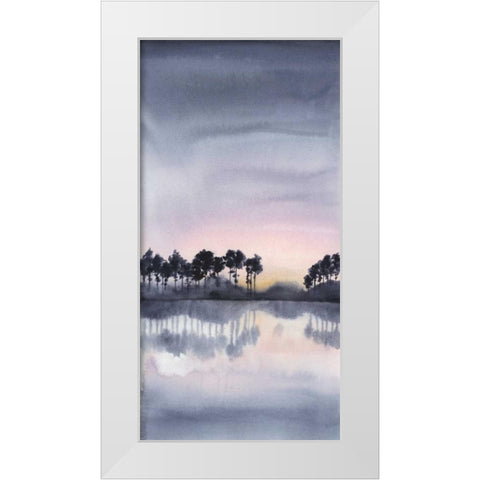 Bayside Sunset I White Modern Wood Framed Art Print by Popp, Grace