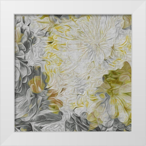 Custom Mums in Sun IV (ASH) White Modern Wood Framed Art Print by Burghardt, James