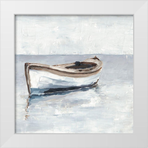 Reflected Horizon II White Modern Wood Framed Art Print by Harper, Ethan