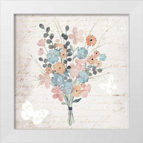 Fleurs Pastel II White Modern Wood Framed Art Print by Popp, Grace