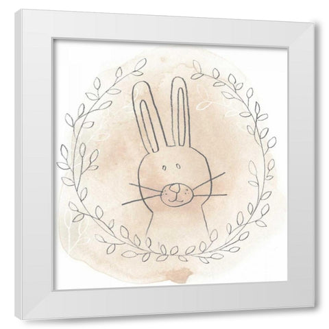Woodland Vignettes I White Modern Wood Framed Art Print by Vess, June Erica