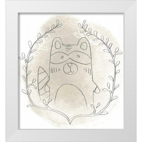 Woodland Vignettes II White Modern Wood Framed Art Print by Vess, June Erica