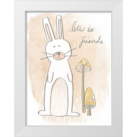 Woodland Whimsy I White Modern Wood Framed Art Print by Vess, June Erica