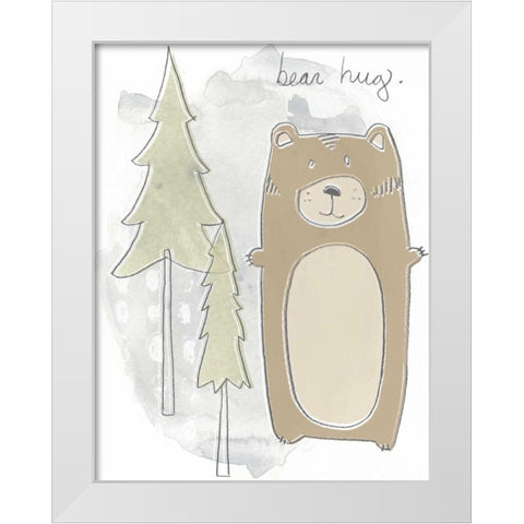 Woodland Whimsy II White Modern Wood Framed Art Print by Vess, June Erica