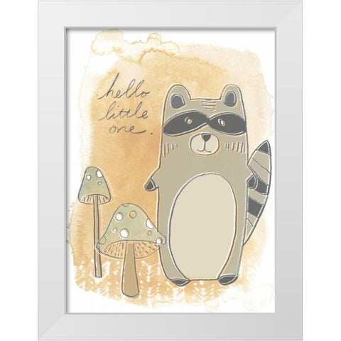 Woodland Whimsy IV White Modern Wood Framed Art Print by Vess, June Erica