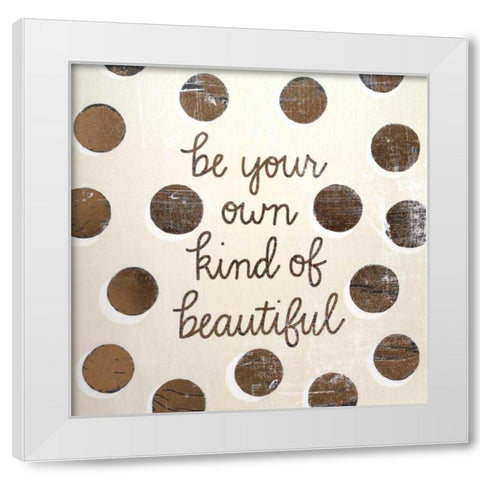 Gilded Girl IV White Modern Wood Framed Art Print by Popp, Grace