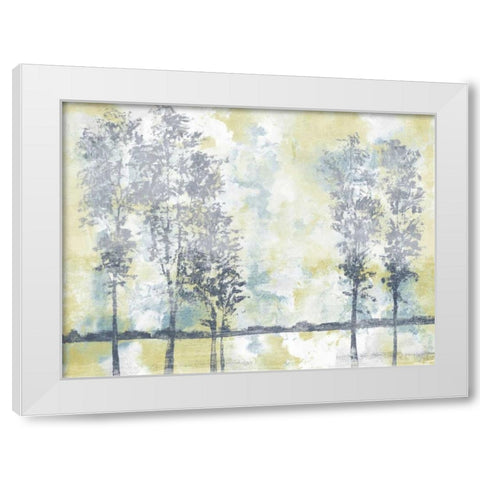 Watercolor Mist II White Modern Wood Framed Art Print by Studio W