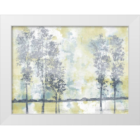 Watercolor Mist II White Modern Wood Framed Art Print by Studio W